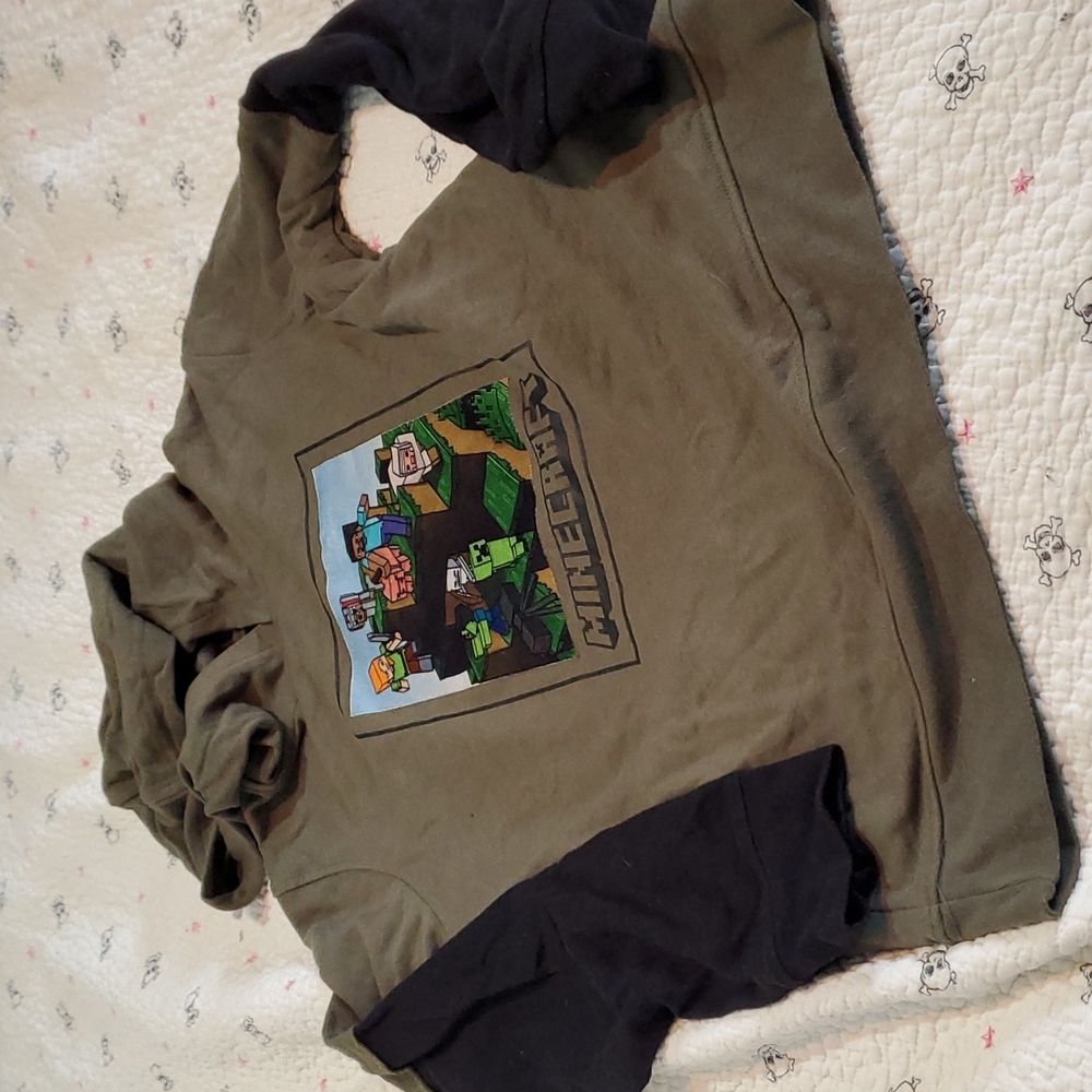 Minecraft hooded t shirt